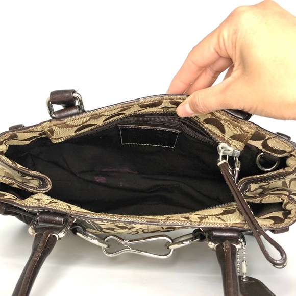 Coach Signature Hampton Canvas Jacquard Tote 10245 - Picture 13 of 15